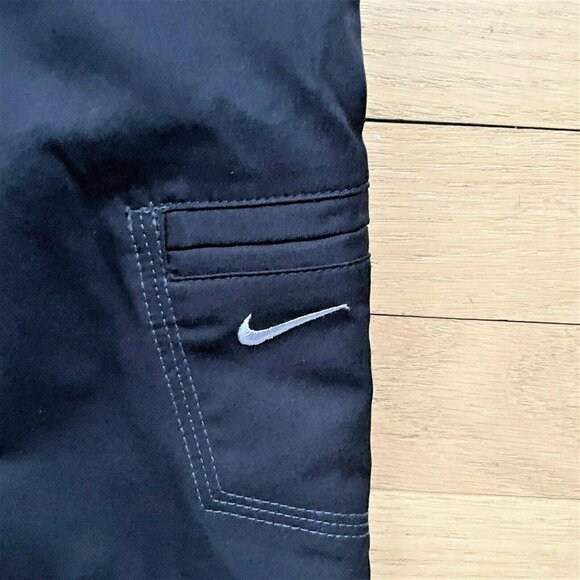 Nike Women Pants 100% Polyester convertible roll up Adjustable Waist Blue Small - Picture 3 of 12